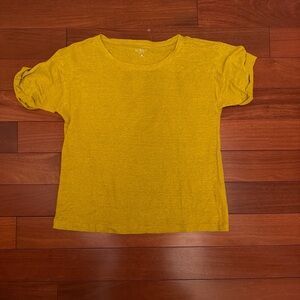 J. Crew Short Sleeve Tee in Mustard Yellow